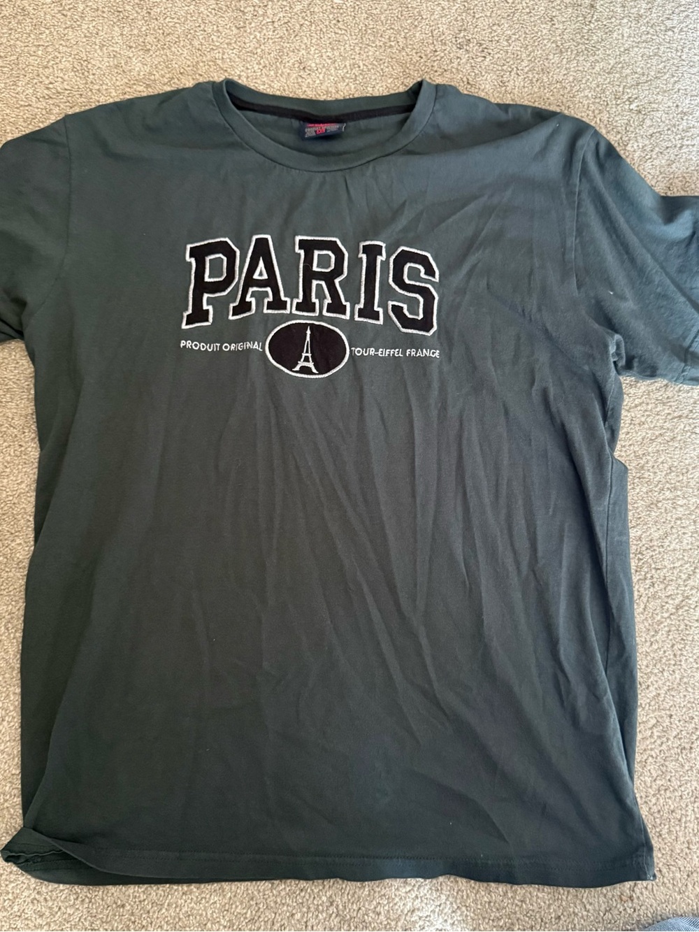 Paris Graphic Tee - Forest Green